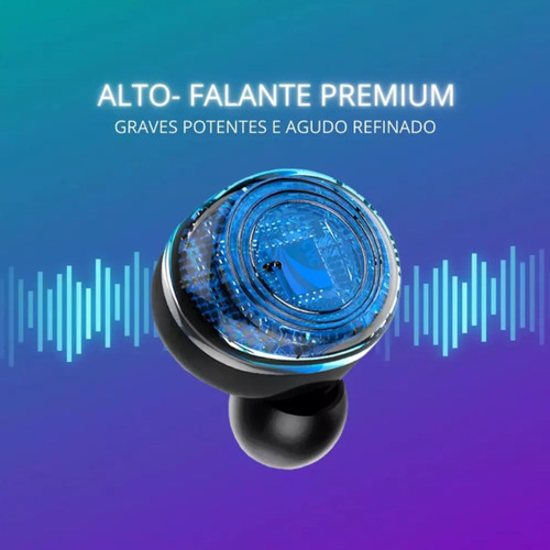 Fone Bluetooth Som Alto Compatível C/ iPhone E Android