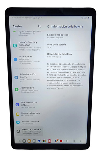 Tablet Samsung Galaxy Tab A9 64gb 4gb Ram Plateado