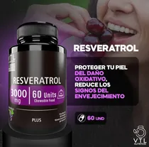 Comprar Resveratrol 3000mg Con Péptidos Colágeno Marino Y Vitaminas