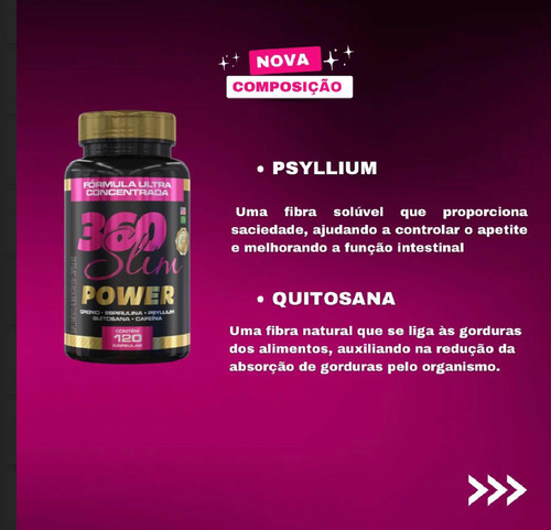 360 Slim , Suplemento De Emagrecer (120 Cápsulas )