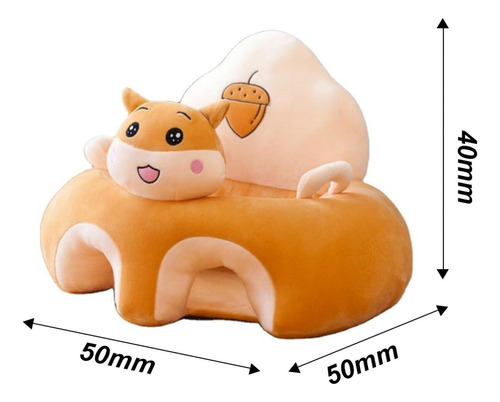 Bebé Sillón Soporte Sentar Dinosaurio Perrito Cerdito Conejo Café