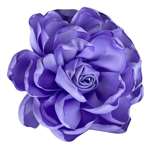 Tecido De Cetim Rosa Flor Grandes Broches Lapela Pinos