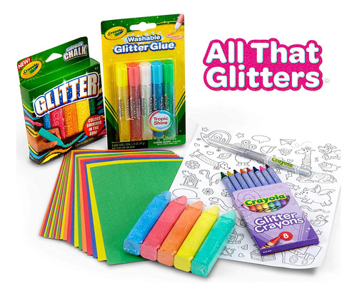 Crayola All That Glitters Art Case Juego De Colorear, Juguet