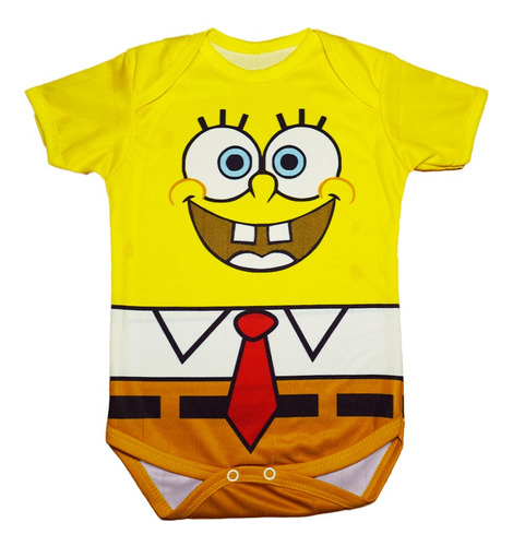 Pañalero Bebé Bob Esponja Traje Disfraz Spongebob
