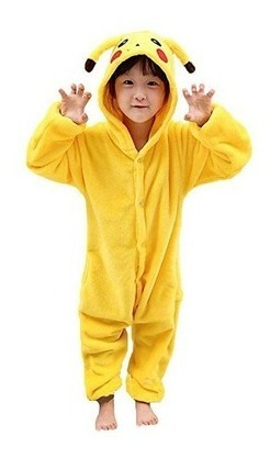 Imagen 4 de 5 de Pijama Y Disfraz Pikachu Pokémon Kigurumi Niño Y Adulto