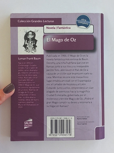 Libro El Mago De Oz - Lyman Frank Baum (retiro X Nuñez) (Usado)