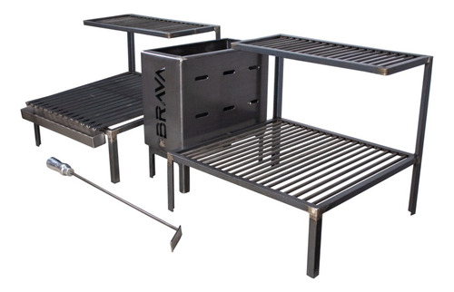 Parrilla Alvenaria Grelha Argentina E Uruguaia Firebox 115cm