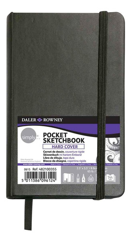 Caderneta Pocket Sketchbook Daler Rowney 8,9x14cm 72 Fls