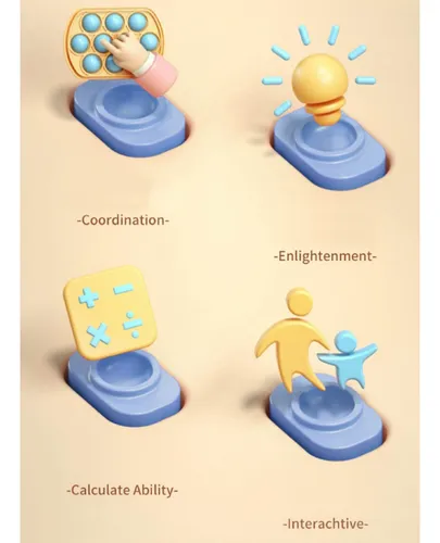 Juego Pop It Electrónico Entretenidos Para Niños Antiestres