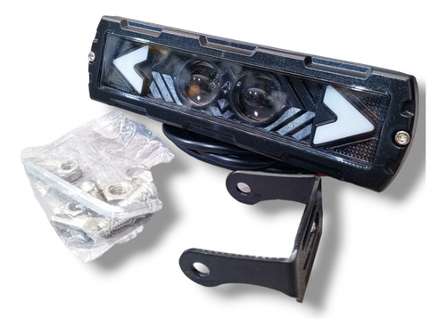 Faro Led Lupa 6.5 Pulgadas Blanco/ambar Moto 12/24v