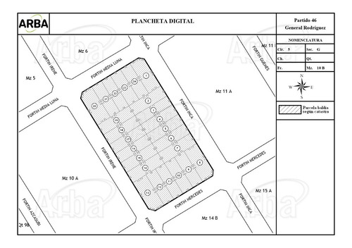 Plancheta Catastral Consulta Arba Catastro Planos Agrimensor