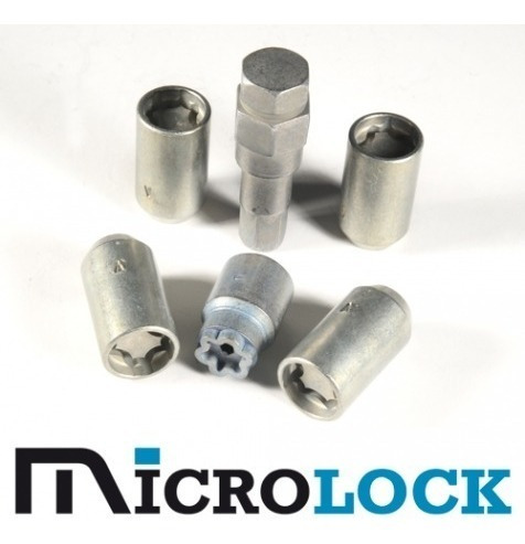 Imagen 3 de 6 de Birlos Seguridad Microlock Rines Deportivos 3 Sdm Cóncavos 1