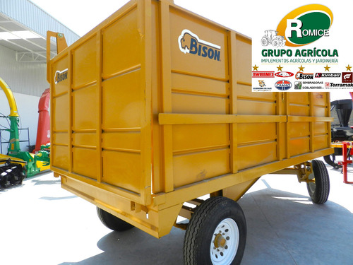 Remolque Ensilador Hidraulico Cosechador 6 Toneladas Bison