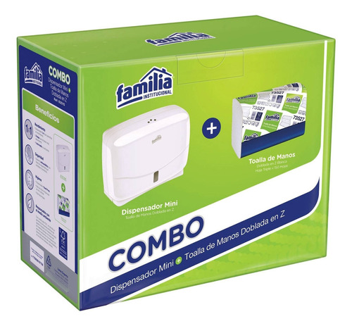 Combo Dispensador Mini De Toallas+ Repuesto Toallas 