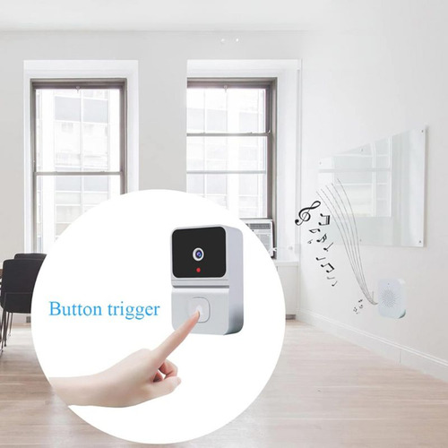 Campainha De Vídeo Inteligente Wifi Com Visão Noturna Com Ap
