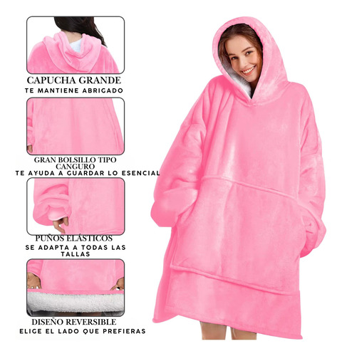 Poleron Sherpa Abrigador De Chiporro Oversize Para Invierno