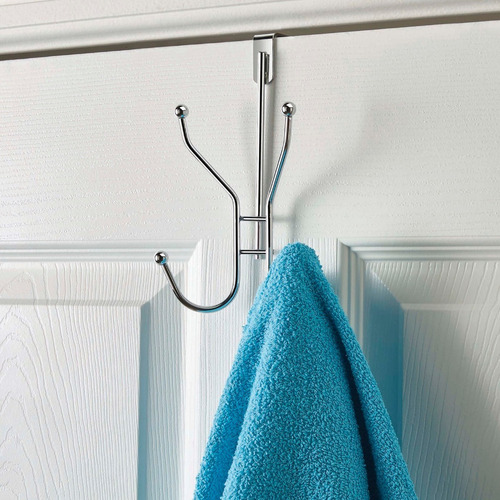 Perchero Para Puerta Betterware 4 Perchas Cromado Cod. 12407