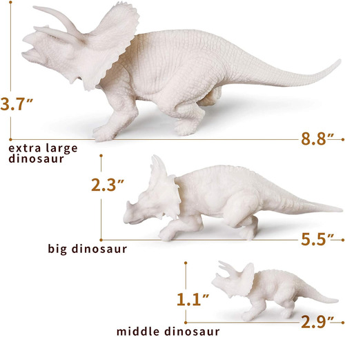 Kit De Pintura De Dinosaurios 3d Con 12 Dinosaurios Para Niñ