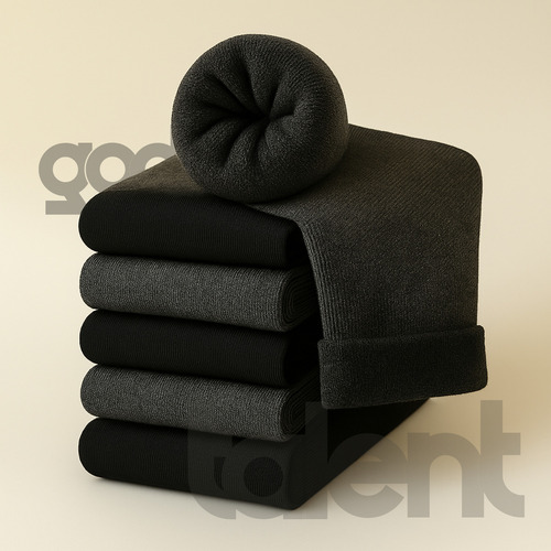 6 Pares De Calcetines Gruesos Y Cálidos For Abrigarse En