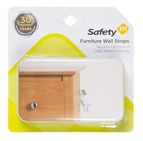 Safety 1st - Correas De Pared Para Muebles, 2 Unidades