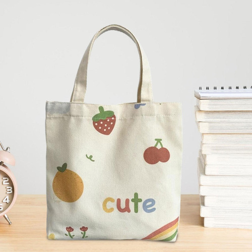 X Bolsa Lona For Compras, Bolso Ligero Y Resistente Con