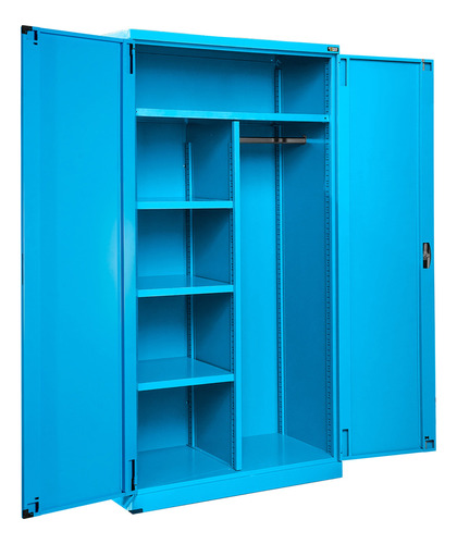Armario Metálico Oficina/industria Storage Compat 102x55x200 Color Azul