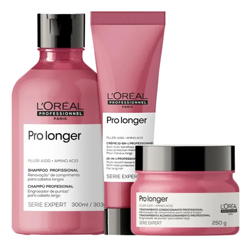 Loreal Pro Longer Kit Shampoo Máscara E Cpp