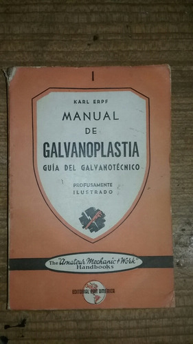 Manual De Galvanoplastia  Karl Erpf