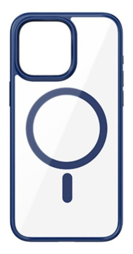 Capa Rock Para O iPhone 15 Normal Anti Impacto Magsafe Cor Azul Guard Magsafe