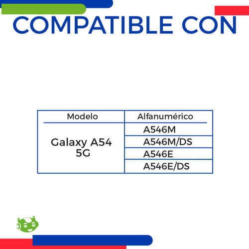 Pantalla Para Samsung Galaxy A54 5g A546m, A546m/ds, A546e, A546e/ds Incell Con Marco Completa Color Negro Slim Company