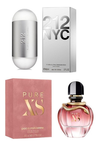 Perfume Promo 212 Ny Carolina Herrera + Pure Xs Paco Rabanne