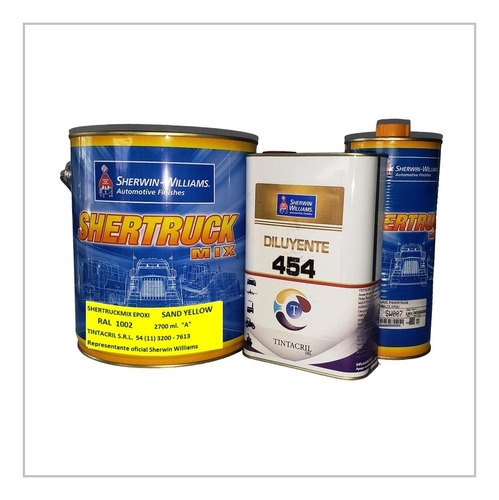 Pintura Epoxi Ral 1002 Kit 4.5 Lts. Amarillo Arena