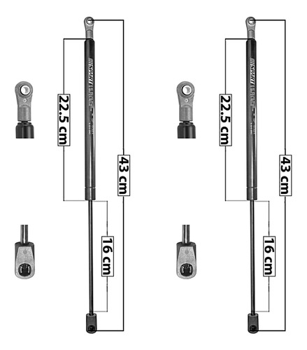 Par Amortiguadores 5ta Puerta Spart Mountaineer 96-01