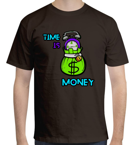 Playera Diseño Time Is Money Sticker