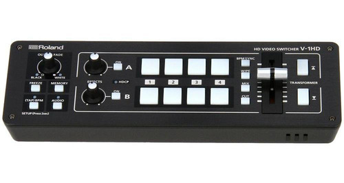 Imagem 2 de 12 de Switcher De Vídeo Roland V1hd Preto De 4 Canais