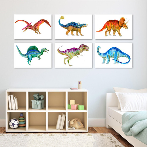 Cuadros Dinosaurios Para Habitación Niño Decoración Infantil