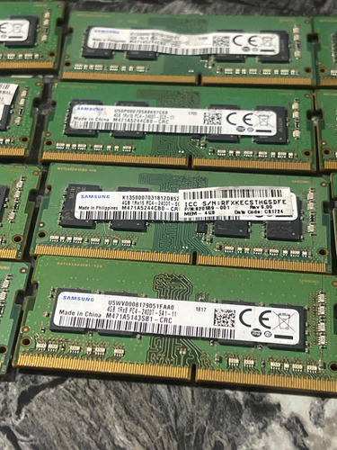 Memoria Ram Ddr4 4gb Samsung 2400t Sodimm 2x$350 (Usado)