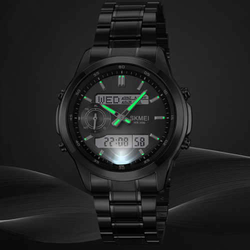 Reloj Hombre Mujer Skmei 2284 - Analógico Digital - Ø42,7mm Malla Sk-2284bk