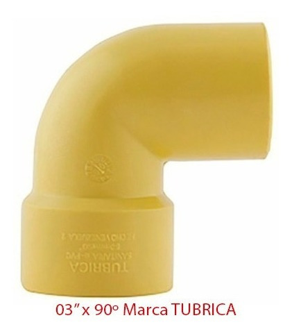 Codo 3`` 90 Grados Marca Tubrica