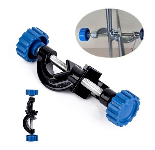 Asegurador Doble Nuez Color Negro Para Soporte Universal Lab