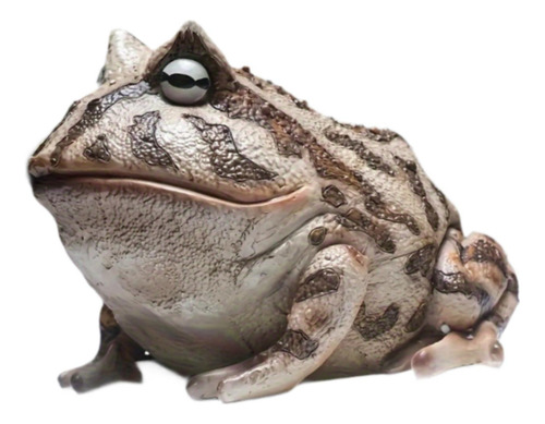 Figurina De Rana Resina Funnía De Adorno Portátil Gris