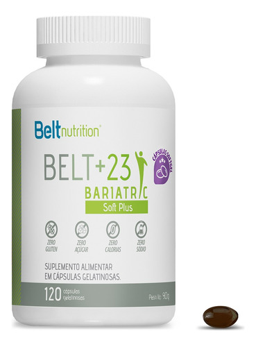 Belt +23 Bariatric Soft Multivitamínico E Multimineral Sabor Sem Sabor