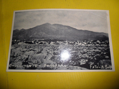 Tarjeta Postal Capilla Del Monte Panorama Foto A Sola