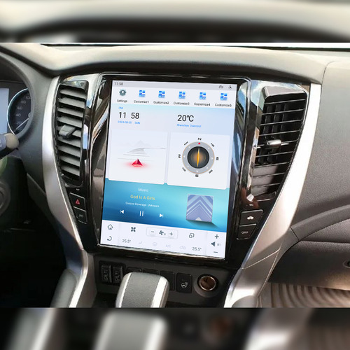Multimídia Pajero Sport 2016 2017 2018 2019 2020 V2 Tesla 12