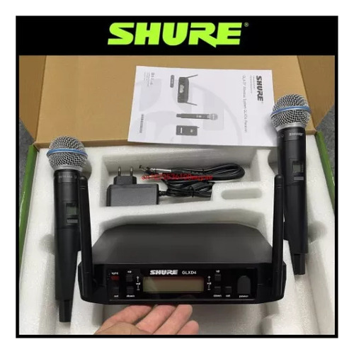 Shure Glxd4 2 Microfonos Inalámbricos Linea Nuevos (Usado)
