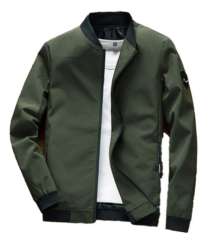 Chaqueta Cortavientos Universitaria Estilo Bomber Informal A