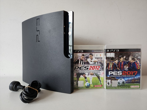 Sony Playstation 3 Slim 160gb Ps3 + Cables Y 2 Juegos