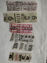 Comprar 6 Boletos De Colectivo Antiguos,2 Capicúa.