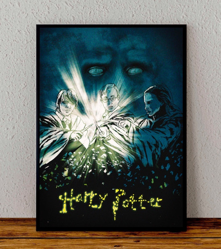 Cuadro 33x48 Poster Enmarcado Harry Potter Pelicula Rowling