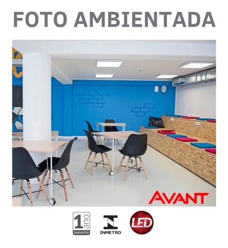 Painel Plafon Led Sobrepor 30w 40x40 Quadrado Branco Frio
